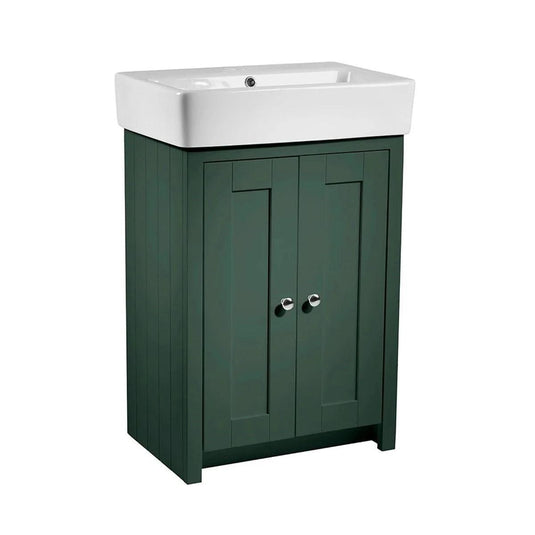 Tavistock Lansdown 575mm Floorstanding Vanity Unit - Sherwood Green - LAN550B.SDG - Envy Bathrooms Ltd