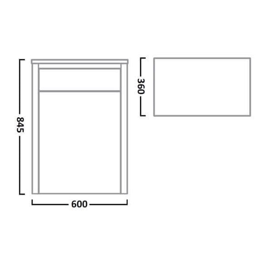 Tavistock Lansdown 600mm Back to Wall Toilet Unit - Mineral Blue - Envy Bathrooms Ltd