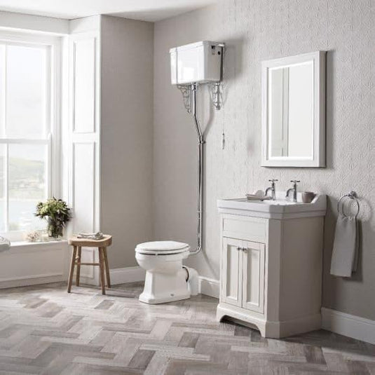 Tavistock Lansdown 600mm Frame For Illuminated Mirror - Linen White - LAN55MF.LW - Envy Bathrooms Ltd