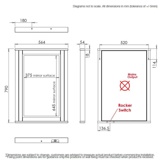 Tavistock Lansdown 600mm Frame For Illuminated Mirror - Sherwood Green - LAN55MF.SDG - Envy Bathrooms Ltd