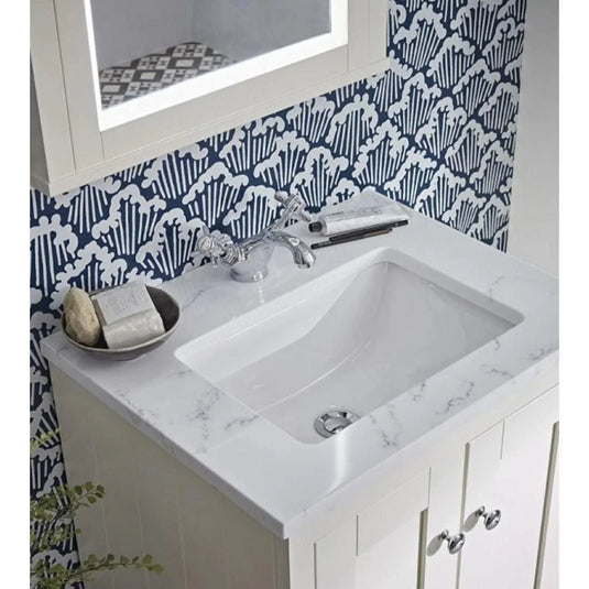 Tavistock Lansdown 600mm Underslung Basin - White - LANUSBAS - Envy Bathrooms Ltd