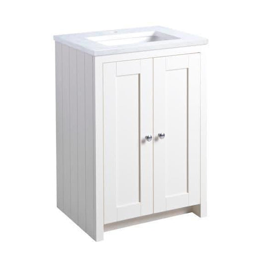 Tavistock Lansdown 600mm Underslung Floorstanding Vanity Unit - Linen White - LAN600US.LW - Envy Bathrooms Ltd