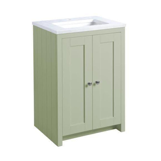 Tavistock Lansdown 600mm Underslung Vanity Unit - Pebble Grey - LAN600US.PG - Envy Bathrooms Ltd