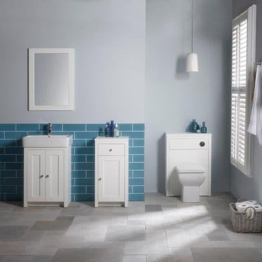 Tavistock Lansdown 700mm Floorstanding Vanity Unit - Linen White - LAN700B.LW - Envy Bathrooms Ltd