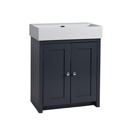 Tavistock Lansdown 700mm Floorstanding Vanity Unit - Matt Dark Grey - LAN700B.DGM - Envy Bathrooms Ltd