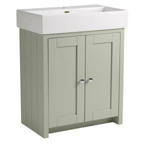 Tavistock Lansdown 700mm Floorstanding Vanity Unit - Pebble Grey - LAN700B.PG - Envy Bathrooms Ltd