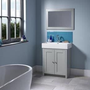 Tavistock Lansdown 700mm Floorstanding Vanity Unit - Pebble Grey - LAN700B.PG - Envy Bathrooms Ltd