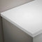 Tavistock Lansdown 800mm Worktop for Undermount Basin with Upstand |  Artic White |  LANUSW8.AR