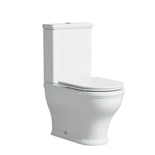 Tavistock Lansdown Close Coupled Closed Back Rimless Pan - White - DC14042 - Envy Bathrooms Ltd