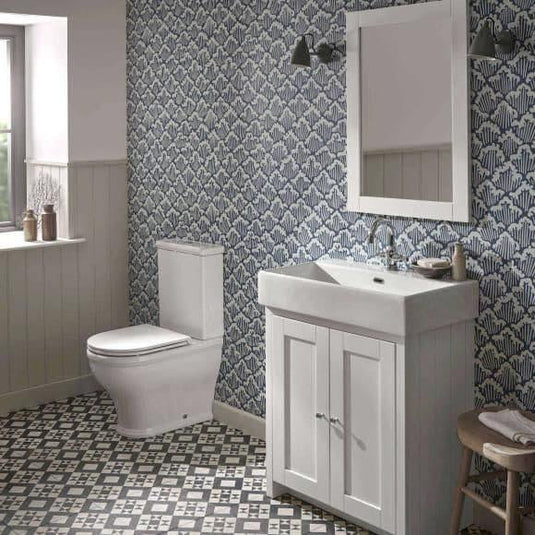 Tavistock Lansdown Close Coupled Closed Back Rimless Pan - White - DC14042 - Envy Bathrooms Ltd