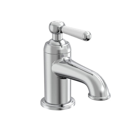 Tavistock Lansdown Mini Basin Mono Mixer Tap with Click Waste Chrome/White - Envy Bathrooms Ltd