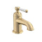 Tavistock Lansdown Mini Basin Mono Mixer Tap with Click Waste |  Brushed Brass |  TLD2604