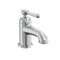 Tavistock Lansdown Mini Basin Mono Mixer Tap with Click Waste |  Chrome/White |  TLD26