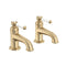 Tavistock Lansdown Pair of Basin Taps |  Brushed Brass |  TLD7004