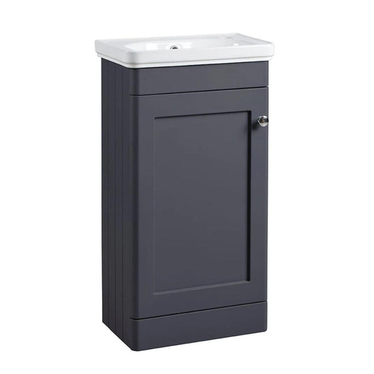 Tavistock Marston 450mm Cloakroom Vanity Unit - Matt Dark Grey - MS450F.DGM - Envy Bathrooms Ltd