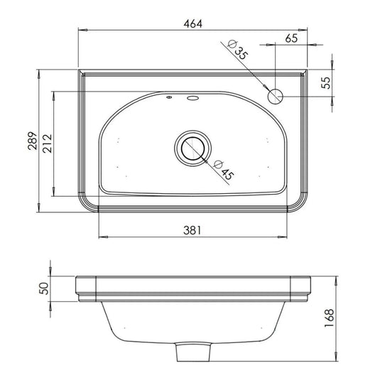 Tavistock Marston 450mm Cloakroom Vanity Unit - Paper White - MS450F.W - Envy Bathrooms Ltd
