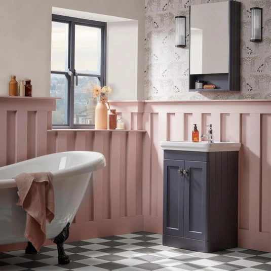 Tavistock Marston 500mm Vanity Unit - Matt Dark Grey - MS500F.DGM - Envy Bathrooms Ltd