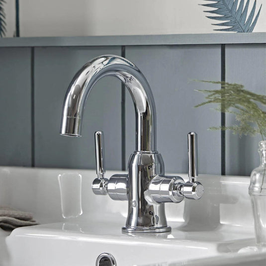 Tavistock Marston Basin Mono Mixer Tap with Click Waste - Chrome - TMS11 - Envy Bathrooms Ltd