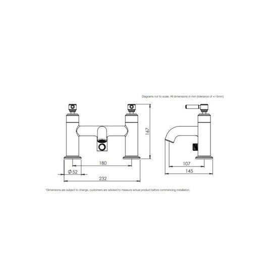 Tavistock Marston Bath Shower Mixer Tap & Handset - Chrome - TMS42 - Envy Bathrooms Ltd