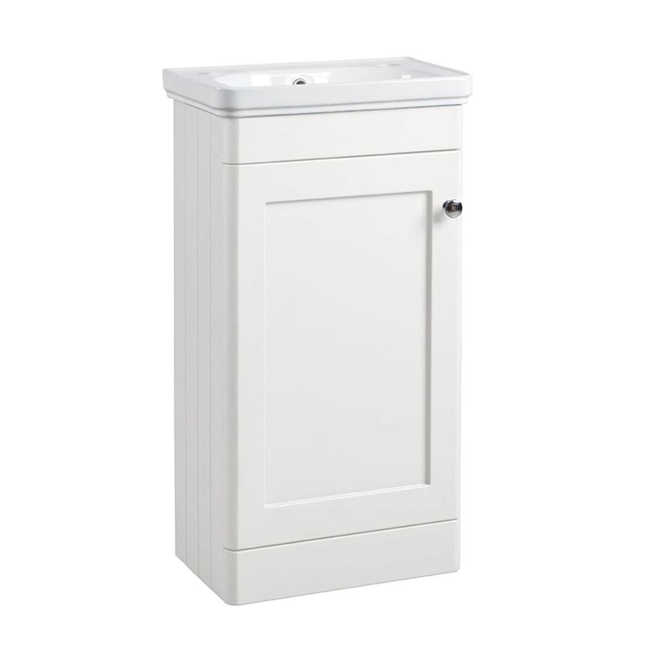 Tavistock Marston Cloakroom Unit & Basin Paper White 450mm 2H