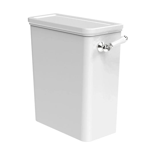 Tavistock Marston Close Coupled Cistern with Chrome Lever - White - C1255SCHR - Envy Bathrooms Ltd