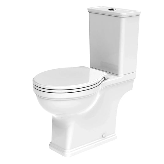 Tavistock Marston Close Coupled Open Back Pan Semi Comfort - White - PC1250S - Envy Bathrooms Ltd