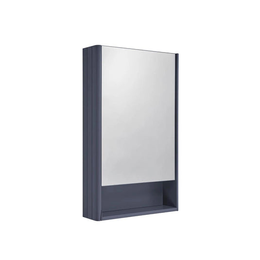 Tavistock Marston Wall Mirror Cabinet Matt Dark Grey 460mm - Envy Bathrooms Ltd