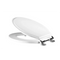 Tavistock Marston/Vitoria Soft Close Seat |  Gloss White with Chrome Hinges |  TS850WSC-SF