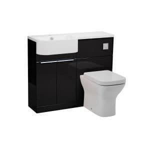 Tavistock Match 1000mm Combination Vanity Unit (LH) - Gloss Clay - MATLC - Envy Bathrooms Ltd