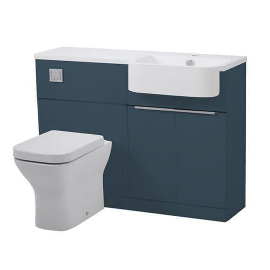 Tavistock Match 1200 Combination Unit & Basin in Oxford Blue (RH) - Envy Bathrooms Ltd