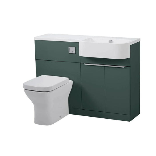 Tavistock Match 1200mm Combination Unit (RH) - Viridian Green - MAT12R.VRG - Envy Bathrooms Ltd