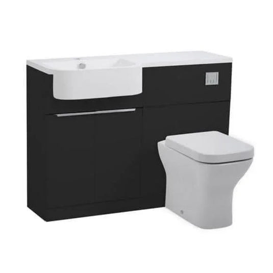 Tavistock Match 1200mm Combination Vanity Unit (LH) - Gloss Clay - MAT12L.C - Envy Bathrooms Ltd