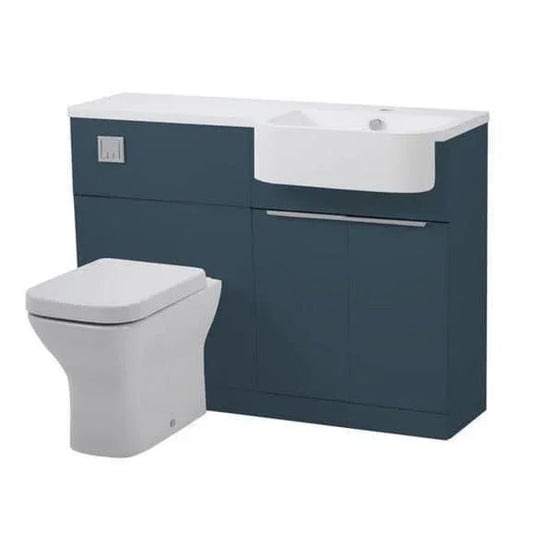 Tavistock Match 1200mm Combination Vanity Unit (RH) - Oxford Blue MAT12R.OB - Envy Bathrooms Ltd