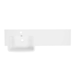 Tavistock Match 1200mm Isocast Basin (LH) - White - MAT12BL - Envy Bathrooms Ltd