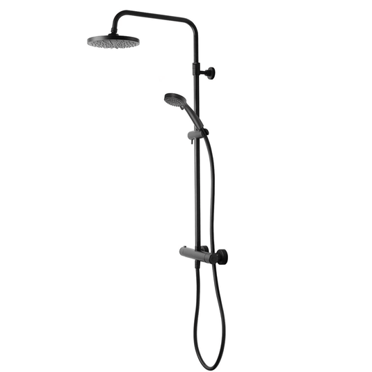 Tavistock Merit Dual Function Bar Valve Shower System Matt Black - Envy Bathrooms Ltd