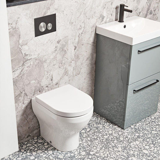 Tavistock Micra Evo Rimless Back to Wall Pan - White - BTW950S - Envy Bathrooms Ltd