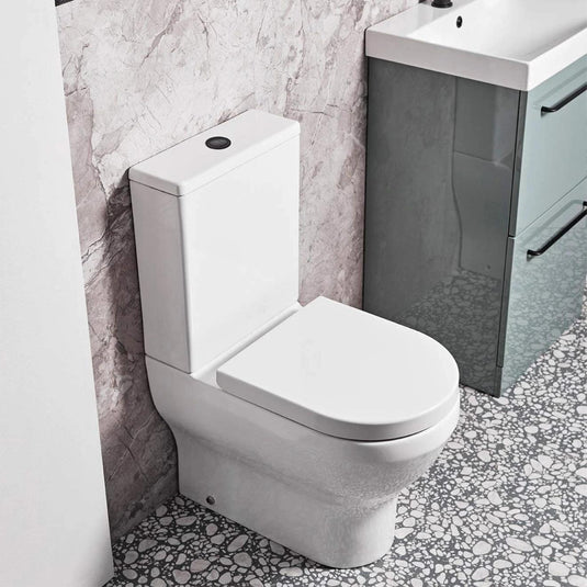 Tavistock Micra Evo Rimless Closed Back Close Coupled Pan - White - PF950S - Envy Bathrooms Ltd