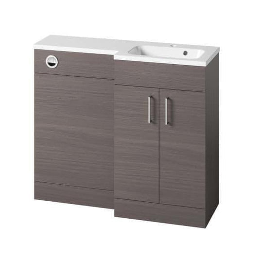 Tavistock Nexus 1000mm L Shape Combination Vanity Unit - Urban Grey - DC12038+DC12039 - Envy Bathrooms Ltd