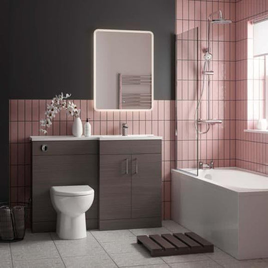 Tavistock Nexus 1000mm L Shape Combination Vanity Unit - Urban Grey - DC12038+DC12039 - Envy Bathrooms Ltd