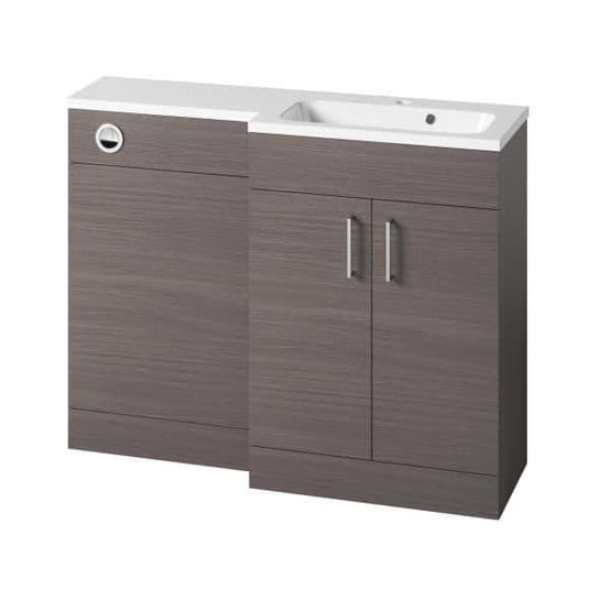 Tavistock Nexus 1100mm L Shape Furniture Set & Basin - Urban Grey (RH) - Envy Bathrooms Ltd