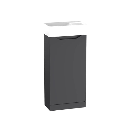 Tavistock Nimble 400 Cloakroom Unit Matt Storm Grey | NIM400F.SG - Envy Bathrooms Ltd