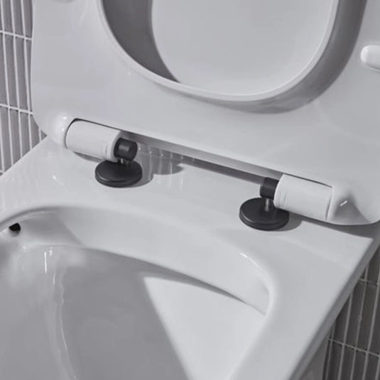 Tavistock Orbit Black Toilet Seat Hinge Cover Caps | DC4021 - Envy Bathrooms Ltd