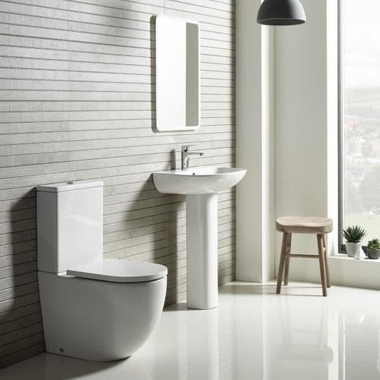 Tavistock Orbit Close Coupled Closed Back Rimless Pan - White - P250S - Envy Bathrooms Ltd