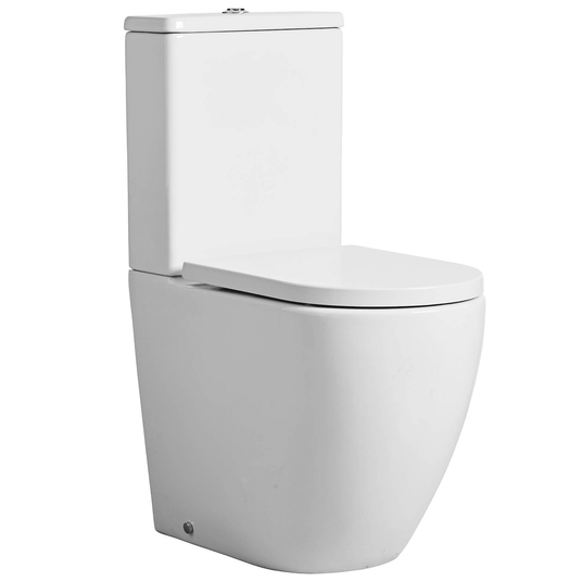 Tavistock Orbit Comfort Height Close Coupled Rimless Pan - White - PCF250S - Envy Bathrooms Ltd