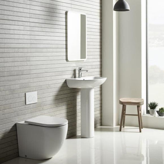 Tavistock Orbit White Back to Wall WC Pan & Soft Close Seat - Envy Bathrooms Ltd