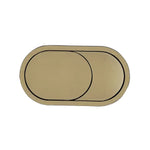 Tavistock Oval Flush Button - Brushed Brass - TR9041 - Envy Bathrooms Ltd