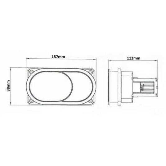 Tavistock Oval Pneumatic Flush Push Button - Envy Bathrooms Ltd