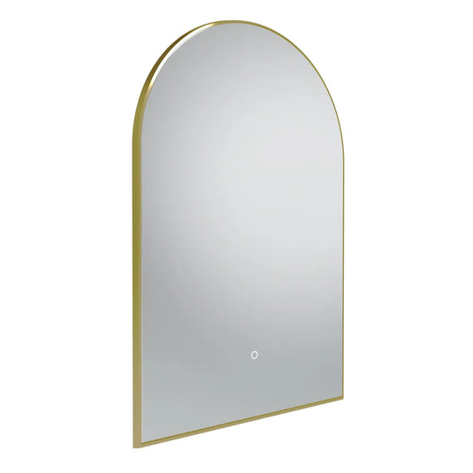 Tavistock Oxygen 600 Arch Illuminated Mirror Brushed Brass | XGM60A-BR - Envy Bathrooms Ltd