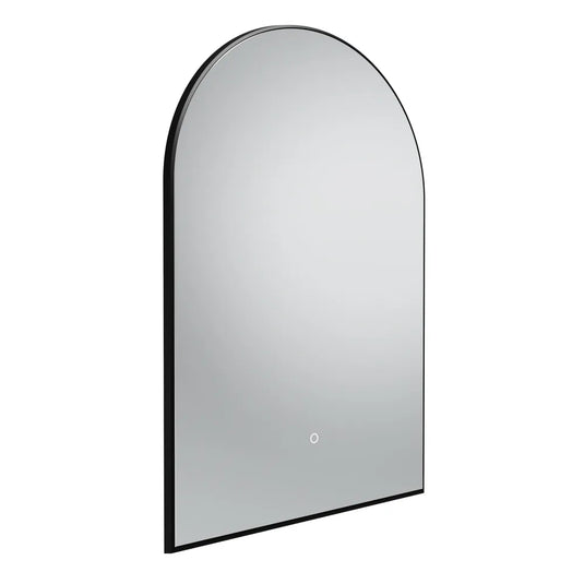 Tavistock Oxygen 600 Arch Illuminated Mirror Matt Black | XGM60A-BL - Envy Bathrooms Ltd