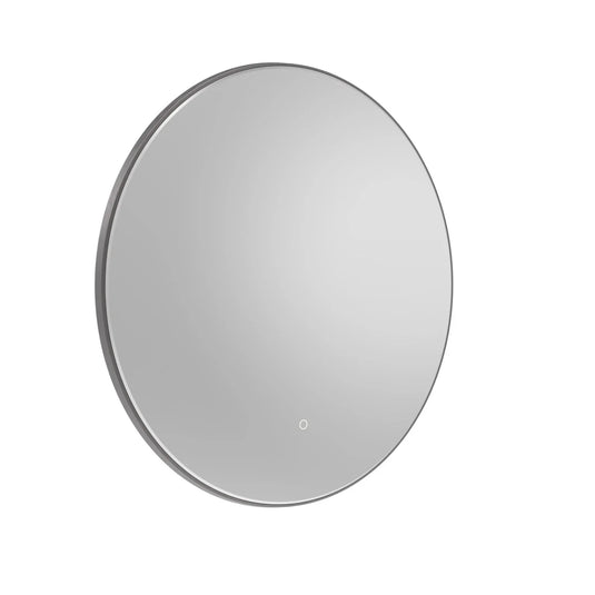 Tavistock Oxygen 800mm Circular Mirror - Gunmetal Grey - XGM80C-GM - Envy Bathrooms Ltd